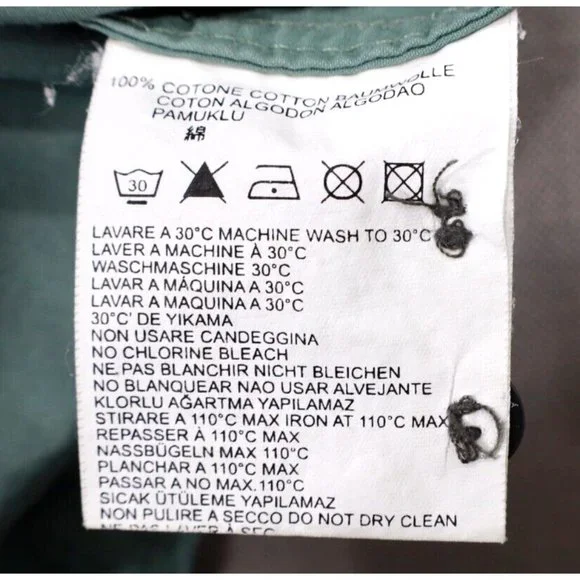 Vintage Diesel Womens Shirt Large Button Up Embroidered Back Green - Picture 6 of 6